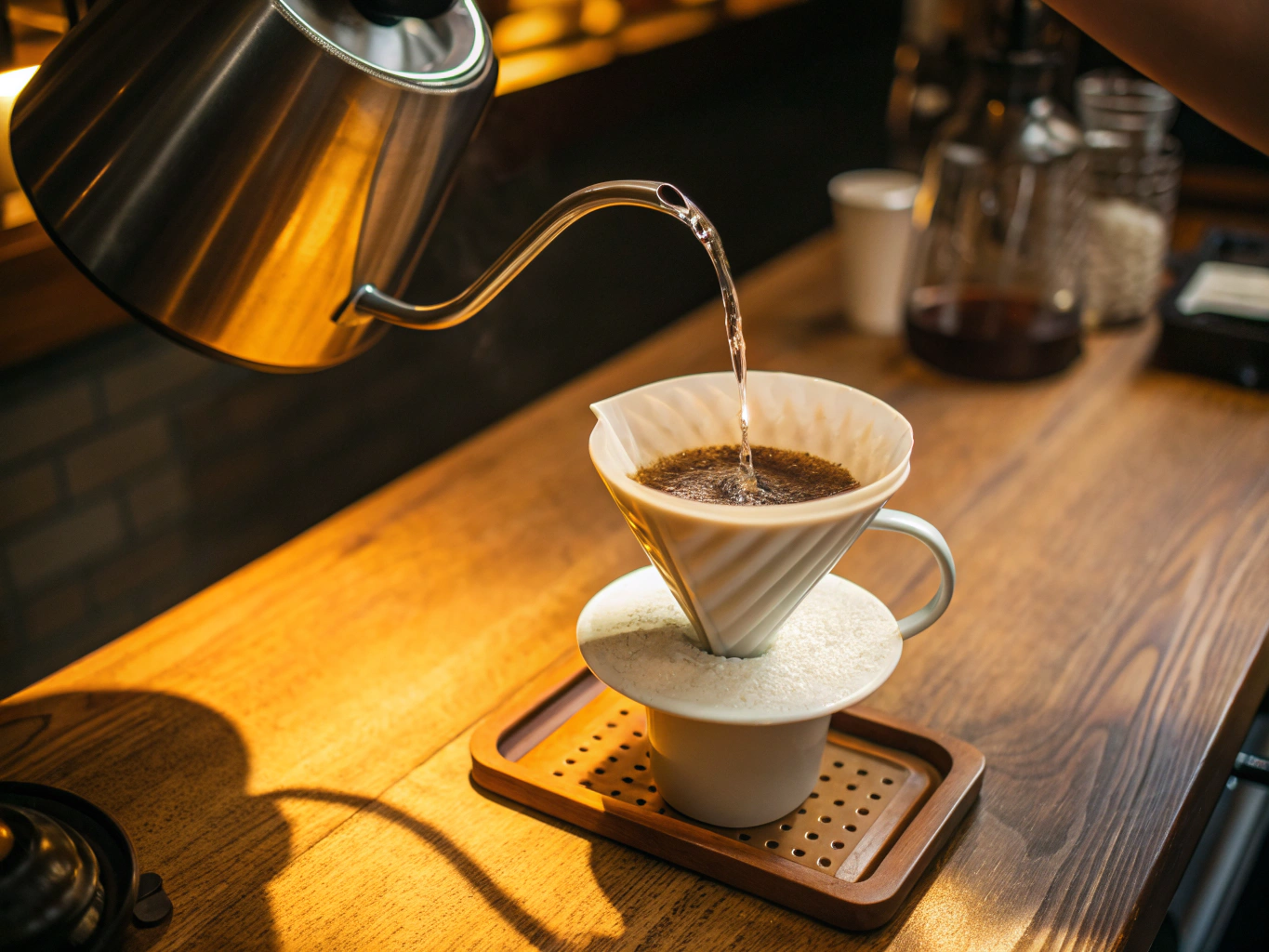 Artisan coffee brewing process